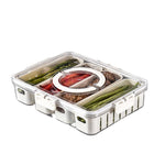 4-Compartment Box with Handle and Lids