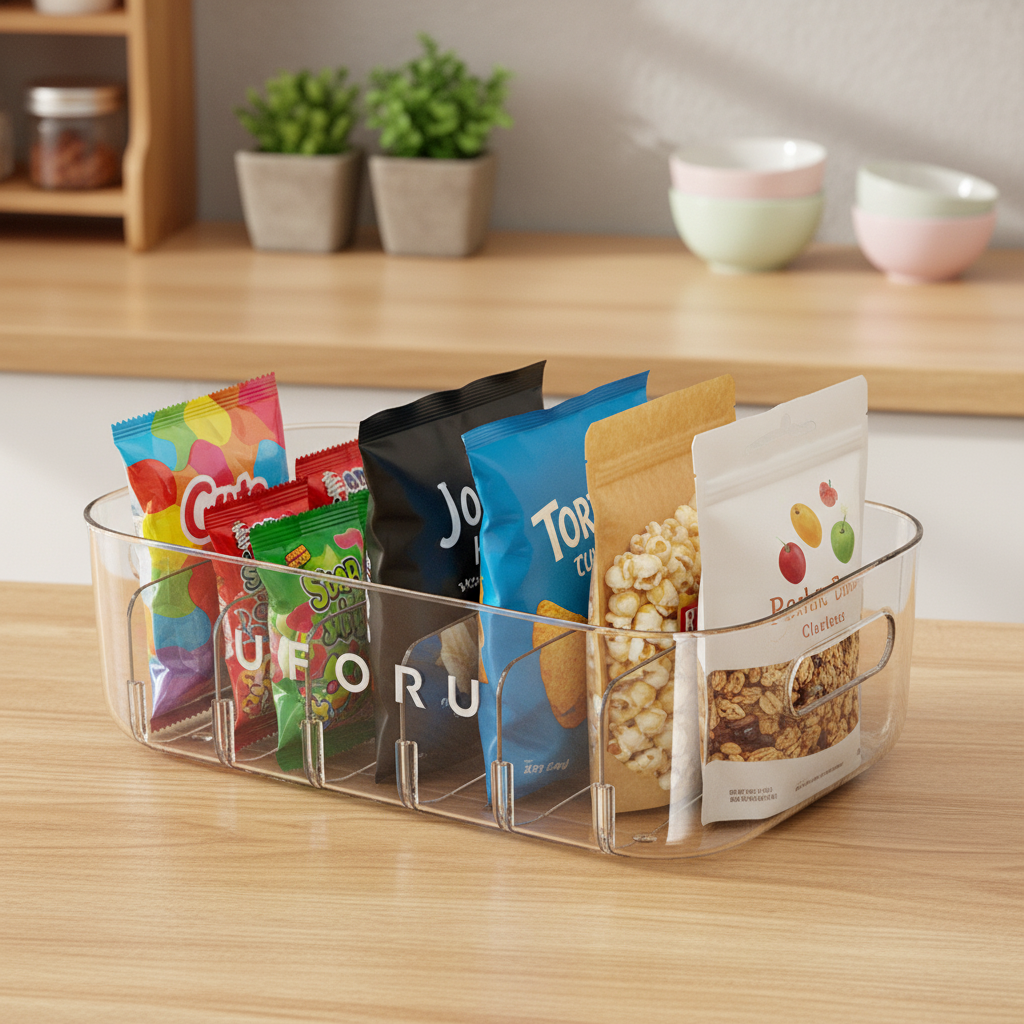 UFORU Transparent Division Grid Storage Box