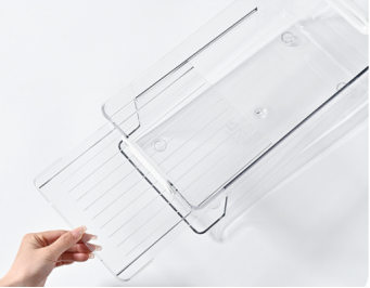 Double-Layer Transparent Beverage Storage Box
