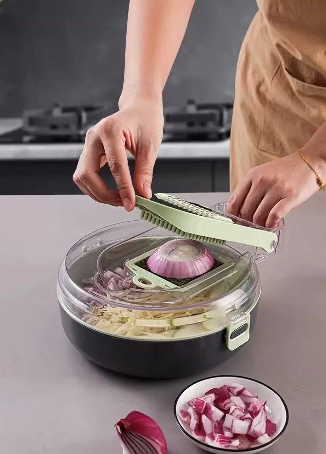 9-in-1 Vegetable Chopper – Multi-Functional Food Cutter, Dicer, Grater & Slicer