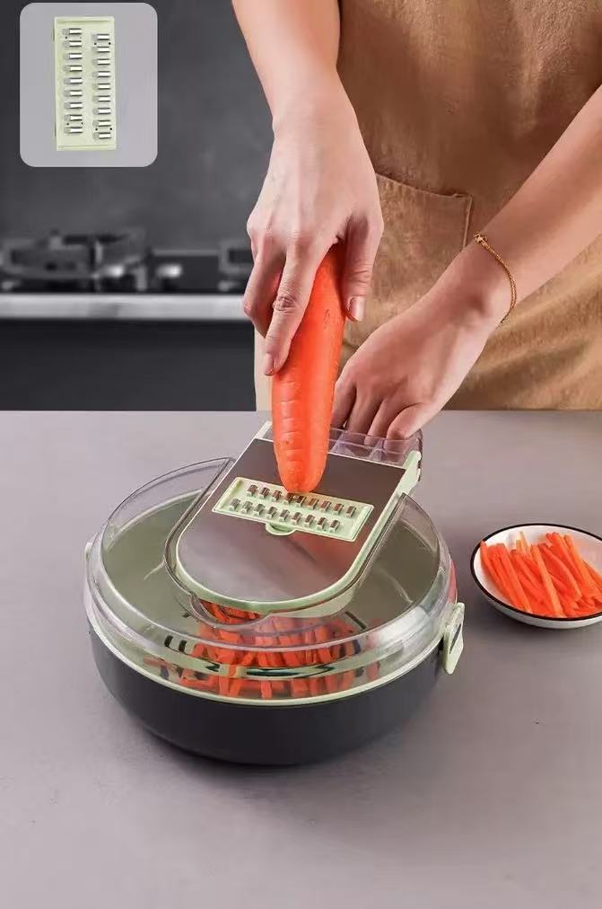 9-in-1 Vegetable Chopper – Multi-Functional Food Cutter, Dicer, Grater & Slicer