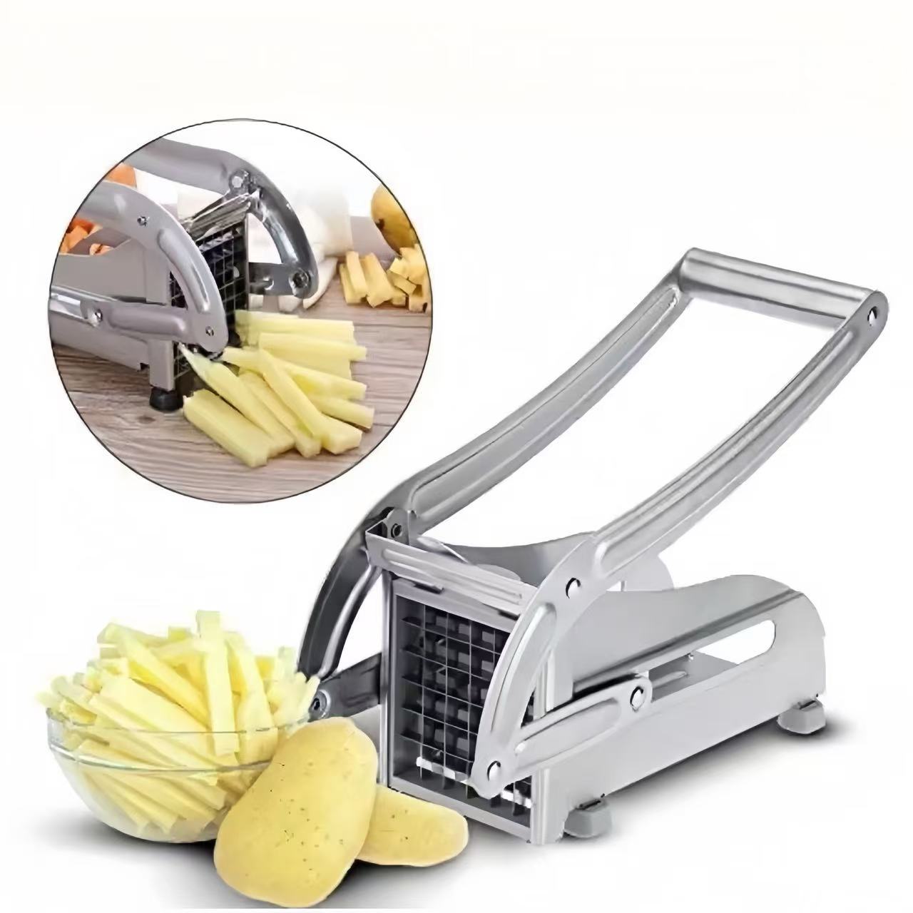 Stainless Steel Potato Cutter – French Fries & Vegetable Slicer