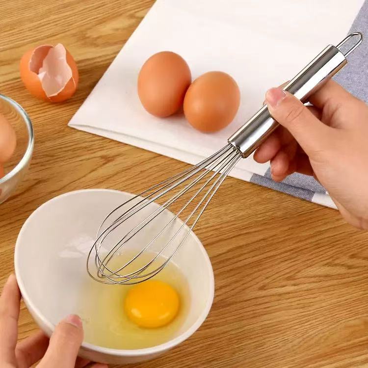 Stainless Steel Balloon Whisk – Kitchen Wire Whisk for Cooking & Baking