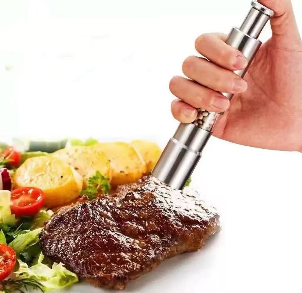Portable Stainless Steel Pepper & Salt Mill