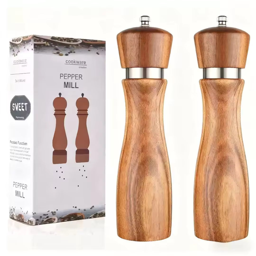 Salt & Pepper Mills Acacia Wood with Ceramic Core
