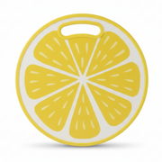 Round Yellow Lemon-Shaped Cutting Board
