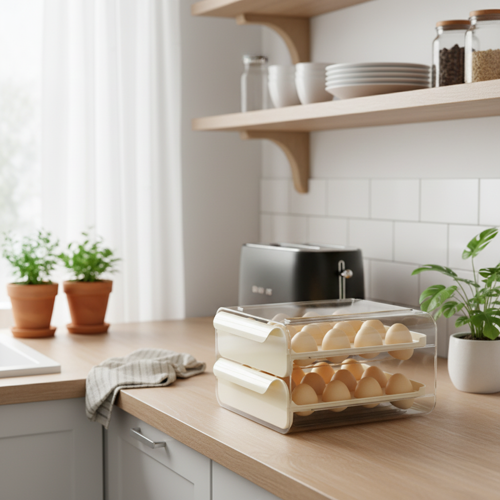 UFORU Double-Layer Egg Storage Box