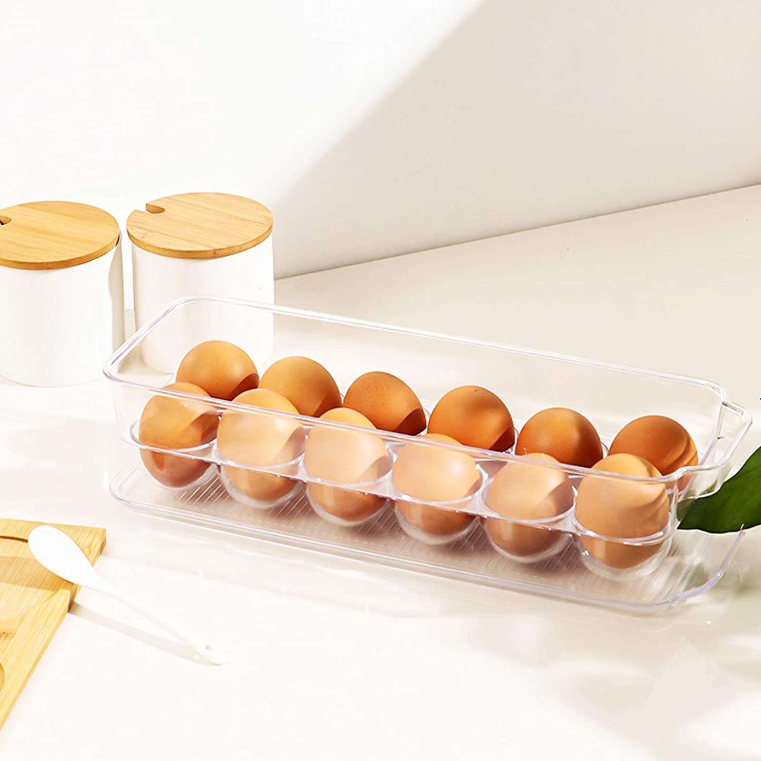 14-Egg Storage Container for Refrigerator