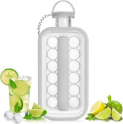 2-in-1 Portable Ice Ball Maker – Ice Cube Tray & Water Bottle in One