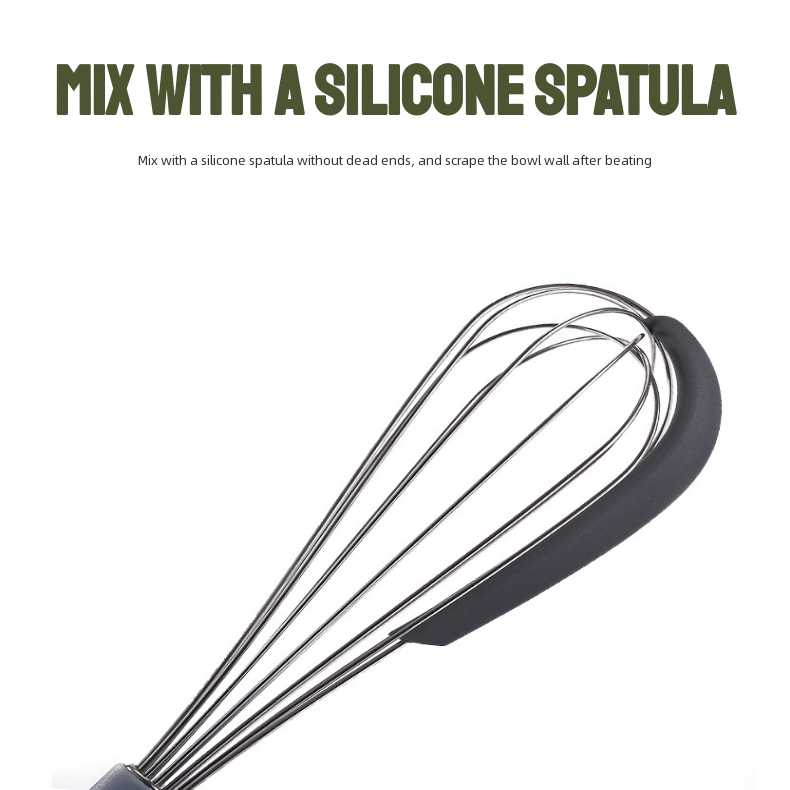 Handheld Stainless Steel Whisk for Baking & Cooking