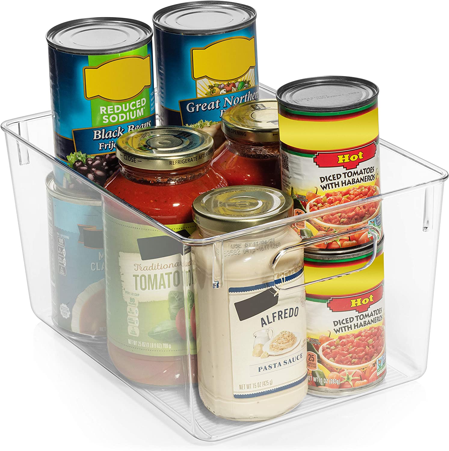 Clear Plastic Kitchen Organizer Bin