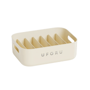 UFORU Beige Division Grid Storage Box