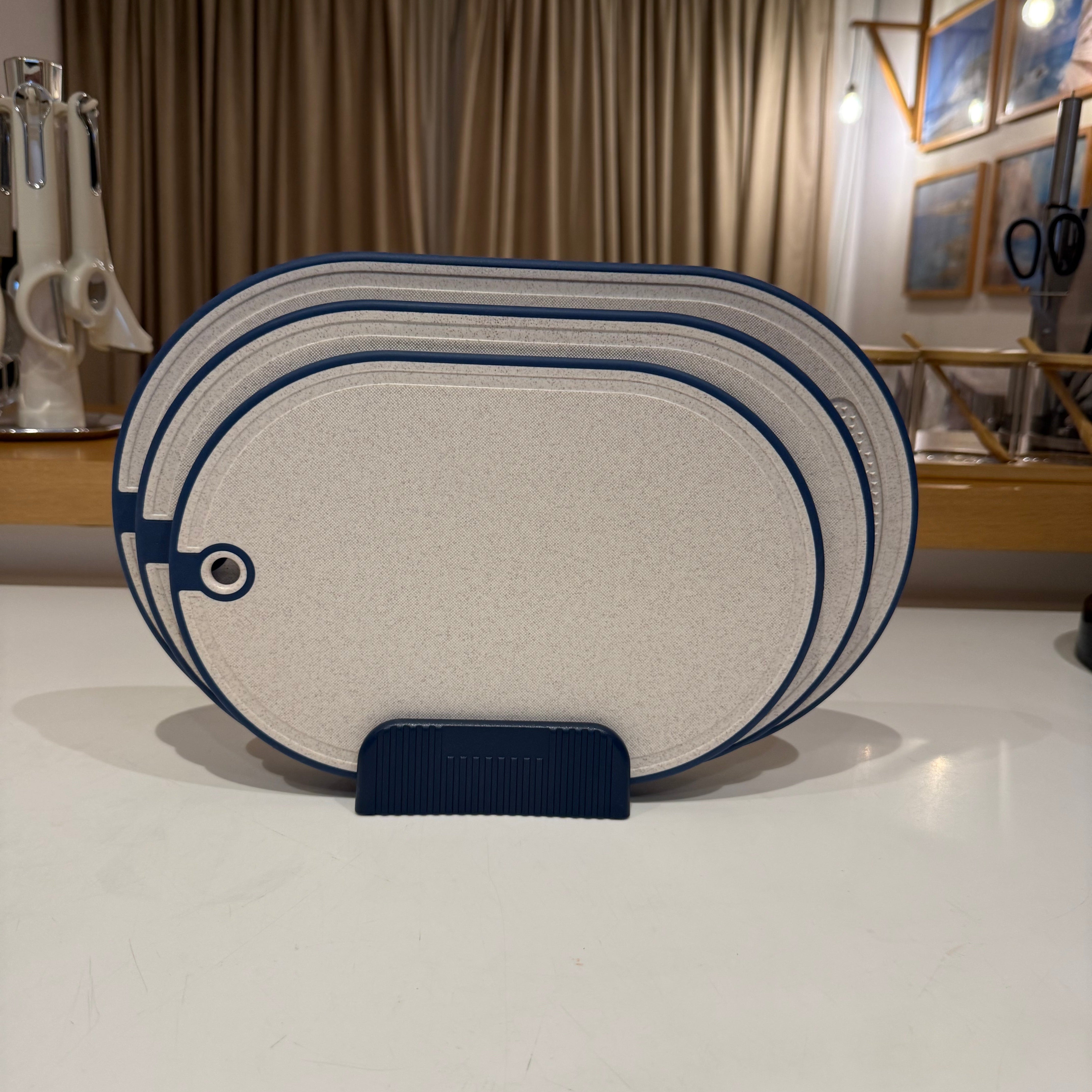 3-Piece Blue Eco-Friendly Cutting Board Set