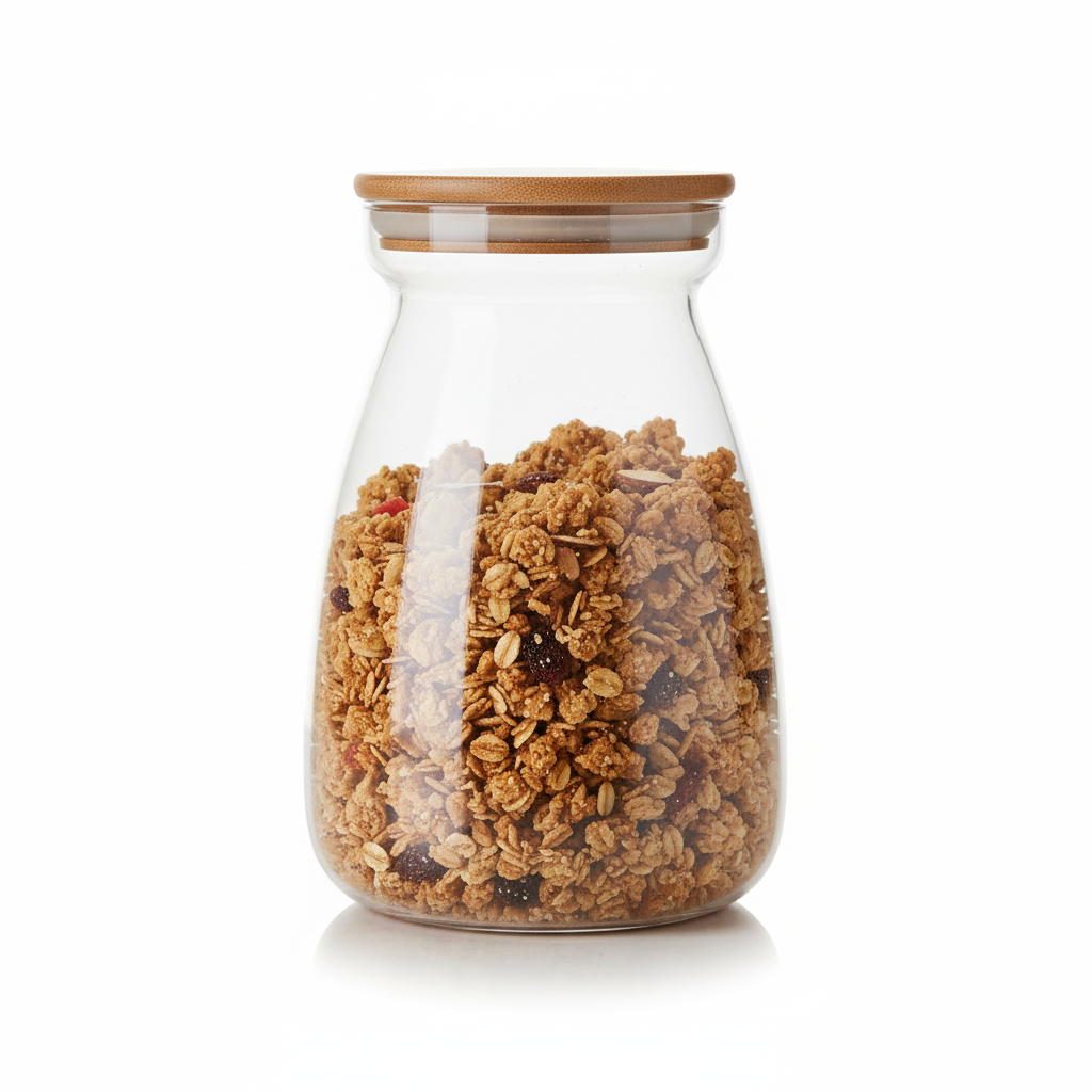 Glass Storage Container with Bamboo Lids