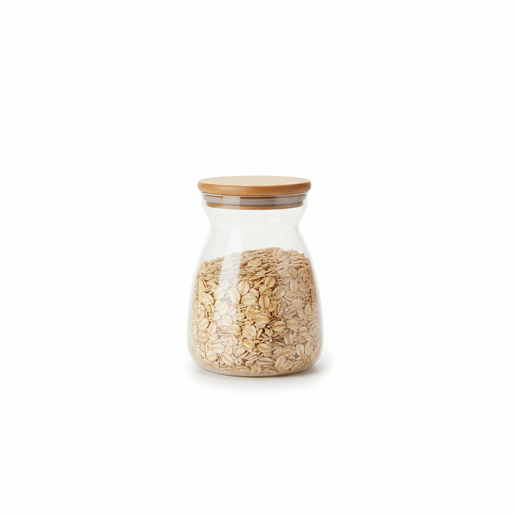 Glass Storage Container with Bamboo Lids