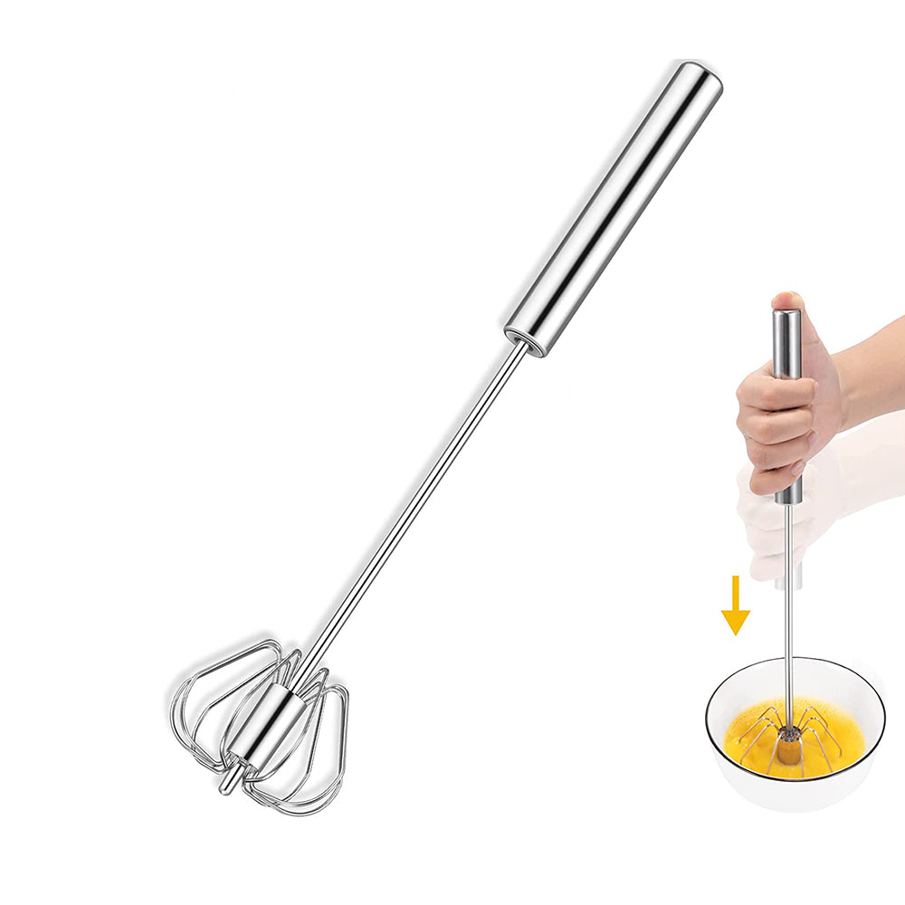 Stainless Steel Egg Whisk – Manual Hand Mixer