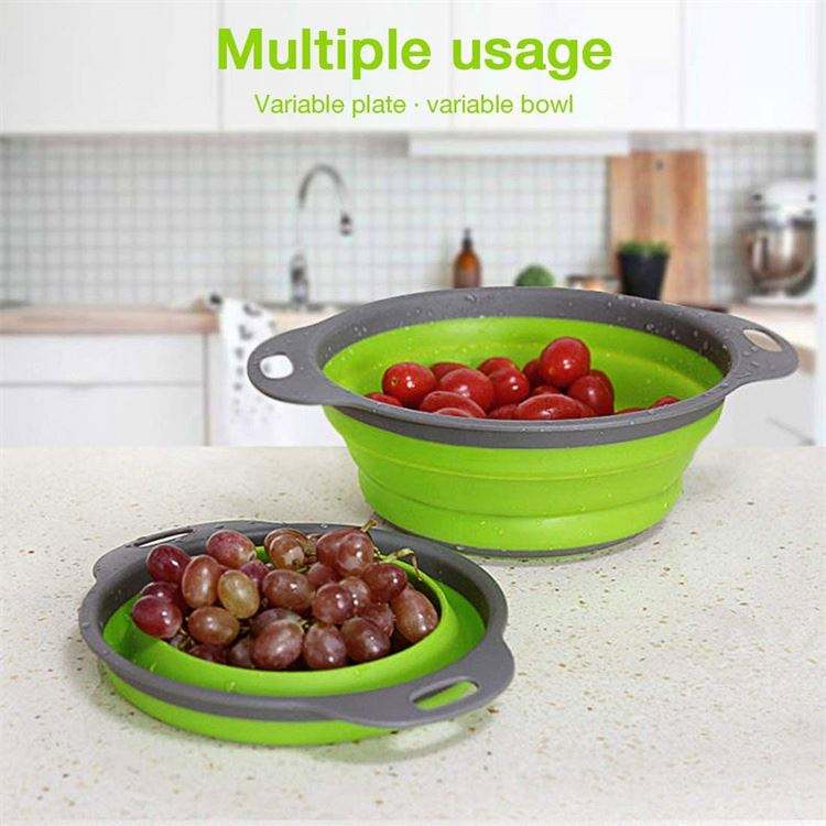 Round Shape Foldable Colander