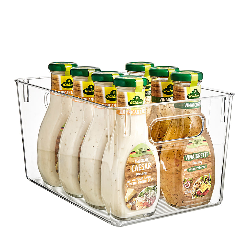 Medium Clear Plastic Kitchen Organizer Bin