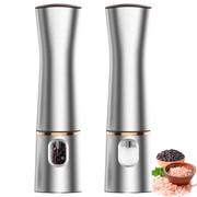 1-Piece Stainless Steel Electric Spice Mill Salt Pepper Grinder