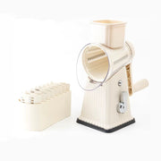 5-in-1 Rotary Vegetable Cutter & Cheese Grate – Manual Handheld Slicer with Interchangeable Blades