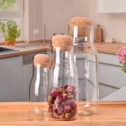 Glass Jar with Cork Lid