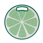 Round Green Lemon-Shaped Cutting Board