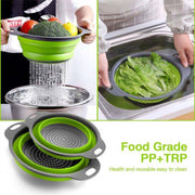 Round Shape Foldable Colander