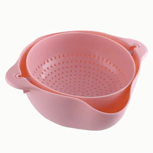 Double-Layer Foldable Sink Colander