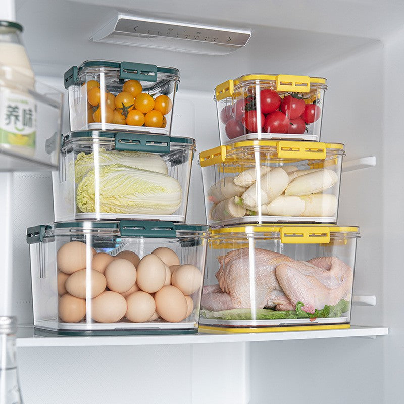 3-in-1 Kitchen Storage Container Set with Lids & Drain Baskets