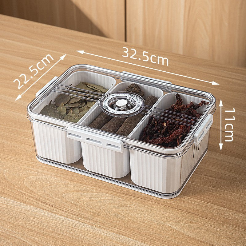 3-Grid Refrigerator Storage Box