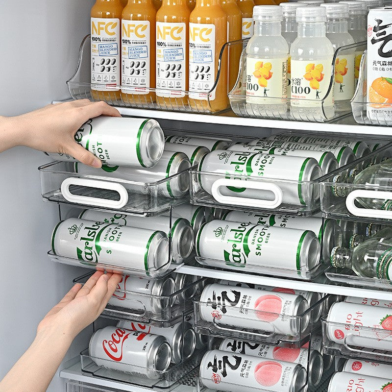 Double-Layer Transparent Beverage Storage Box