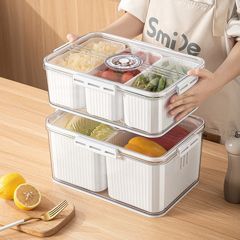 2-Grid Refrigerator Storage Box
