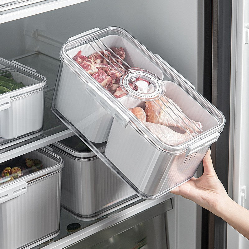 2-Grid Refrigerator Storage Box