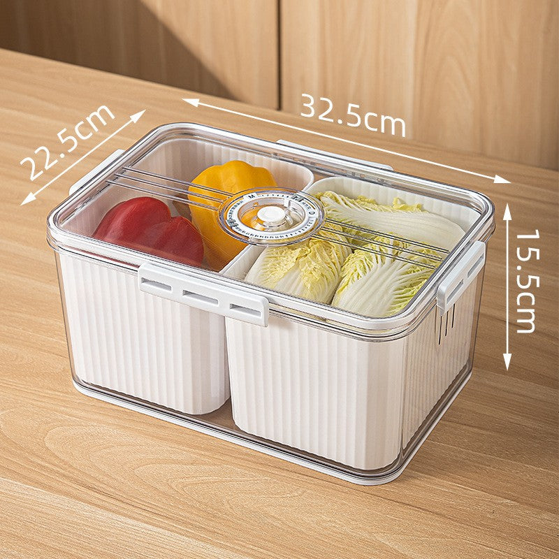 2-Grid Refrigerator Storage Box