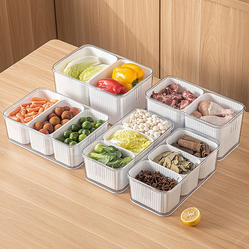 3-Grid Refrigerator Storage Box