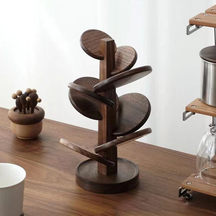 Wooden Tree-Shaped Coaster Set – Heat-Resistant Mug Pads