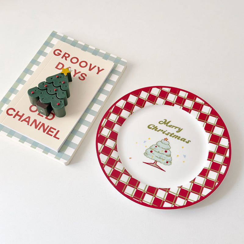 Christmas Santa Ceramic Plate