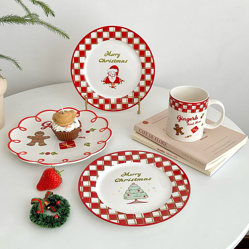 Christmas Santa Ceramic Plate