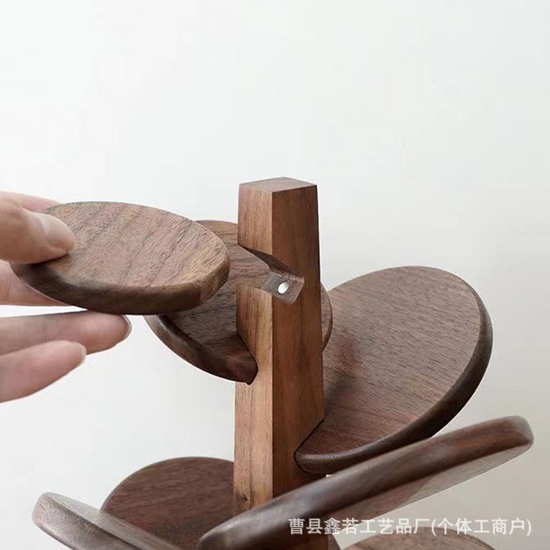Wooden Tree-Shaped Coaster Set – Heat-Resistant Mug Pads