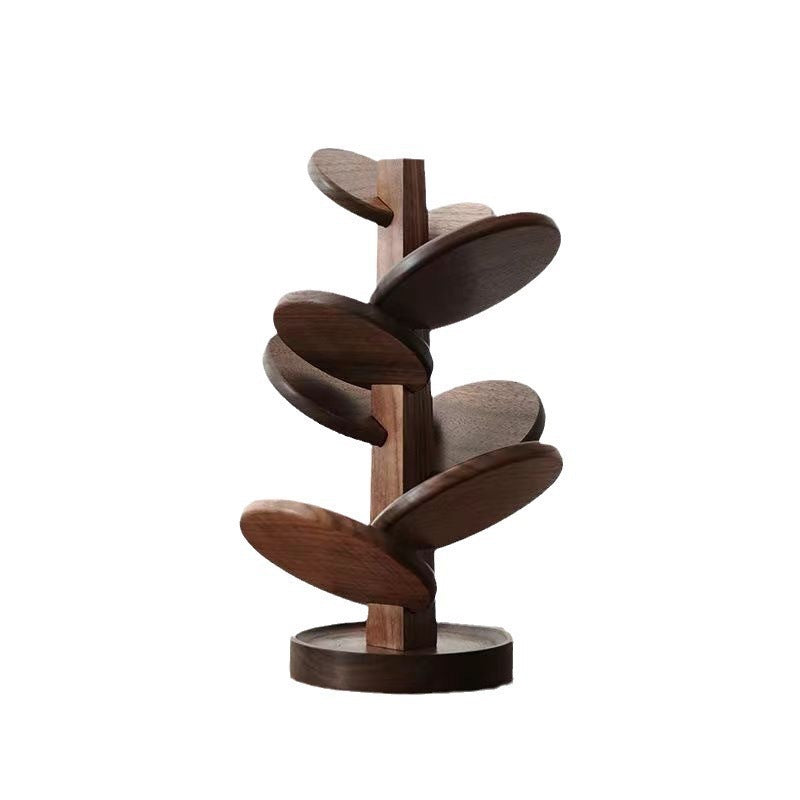 Wooden Tree-Shaped Coaster Set – Heat-Resistant Mug Pads