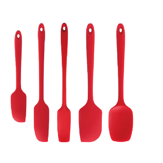 5-Piece Plastic Baking Spatula & Scraper Set
