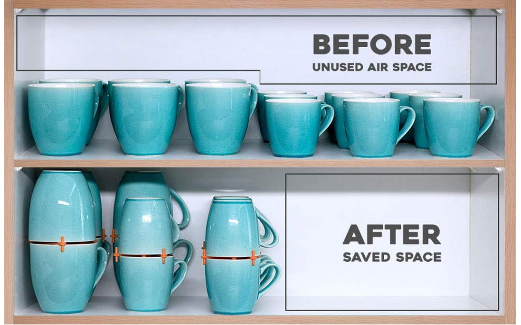 Mug Organizers and Storage Rack - (5 PCS Per Set)