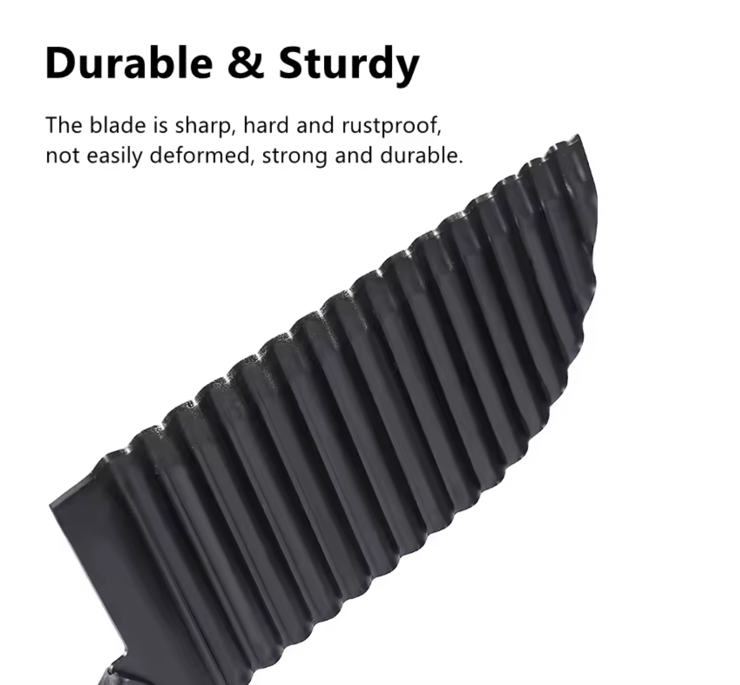 Stainless Steel Black Wavy Vegetable & Potato Cutter