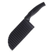 Stainless Steel Black Wavy Vegetable & Potato Cutter
