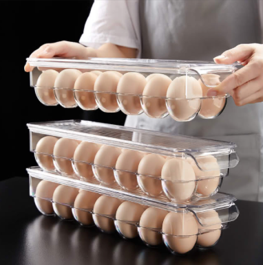 14-Egg Storage Container for Refrigerator