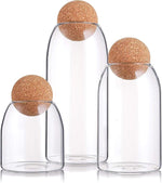 Glass Jar with Ball Cork Lid