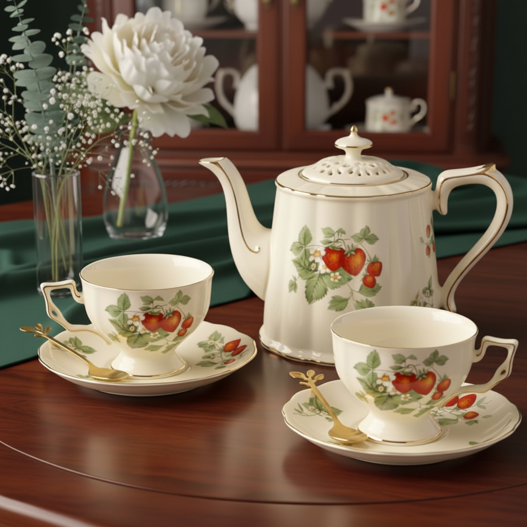 Porcelain Tea Set for Two