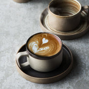 Ceramic Coffee Cup & Saucer Set 230ml