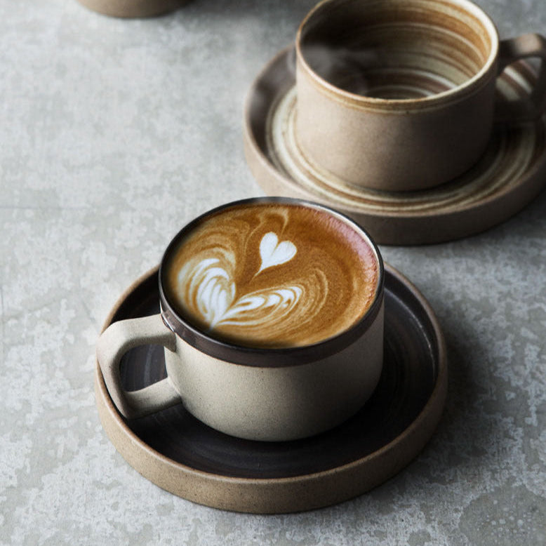Ceramic Coffee Cup & Saucer Set 230ml