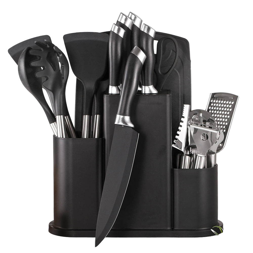 20-Piece Premium Black Kitchen Utensil Set